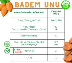 Trend Food Ketojenik Glutensiz Badem Unu 1 kg