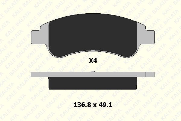 Citroen Berlingo 1996-2011 Arası 1.1 i, 1.4 i, 1.8 D, 1.9 D Kale Marka Ön Balata