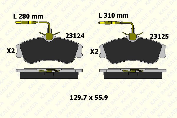 Peugeot 306 1993-2003 Arası 1.4 SL Kale Marka Ön Balata