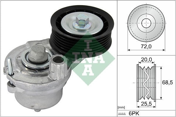 Opel Antara 2006-2010 Arası 2.2 CDTi, 2.2 CDTi 4x4 INA Marka Vantilatör Kayış Gergi Rulmanı