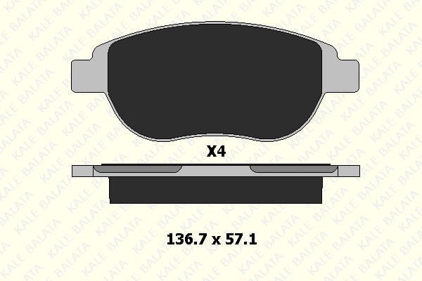 Peugeot 307 2000-2012 Arası 2.0 16V Kale Marka Ön Balata