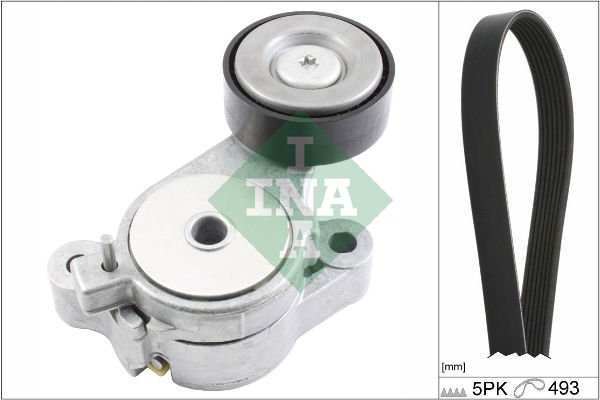 Volkswagen Touran 2003-2015 Arası 1.4 TSI INA Marka Vantilatör Kayış Seti