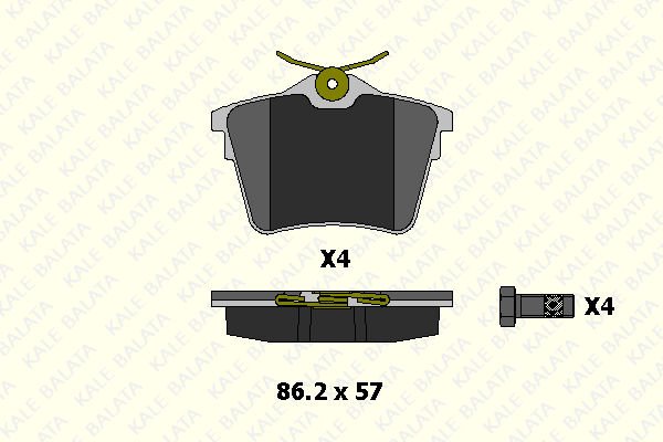 Peugeot 407 2004-2011 Arası 2.0 Kale Marka Arka Balata