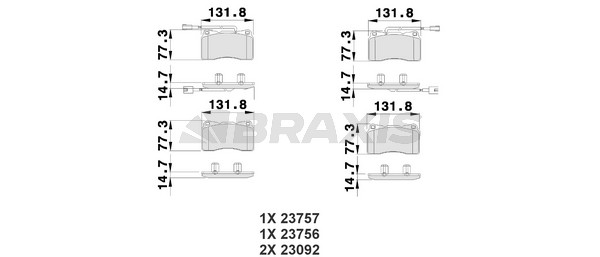 Alfa Romeo Giulietta 2010-2020 Arası 1.8 TBi Braxis Marka Balata