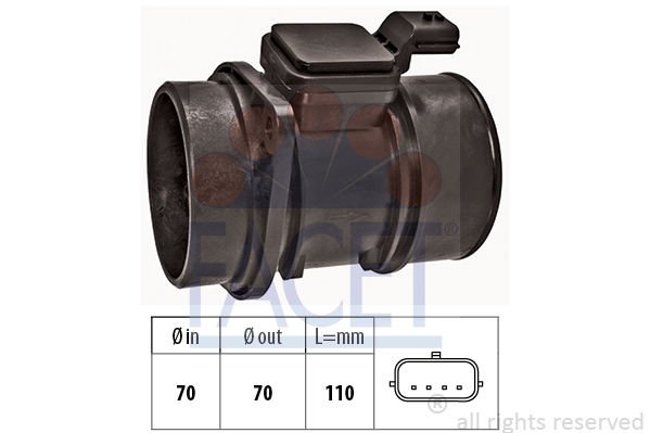 Dacia Sandero 2008-2012 Arası 1.5 dCi Facet Marka Hava Debimetresi