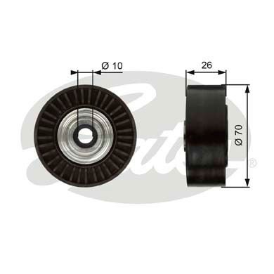 Citroen C-Crosser 2007-2011 Arası 2.2 HDi Gates Marka Vantilatör Kayış Gergi Rulmanı