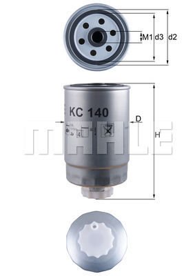 Alfa Romeo 166 1998-2007 Arası 2.4 JTD Mahle Marka Mazot Yakıt Filtresi