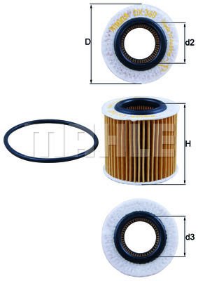 Seat Cordoba 2002-2009 Arası 1.2 Mahle Marka Yağ Filtresi
