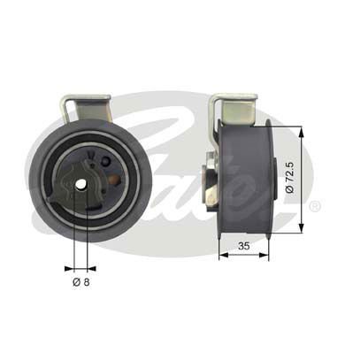 Ford Galaxy 1995-2006 Arası 1.9 TDI Gates Marka Vantilatör Kayış Gergi Rulmanı