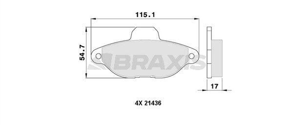 Fiat Panda 2003-2007 Arası 1.2 Braxis Marka Ön Balata