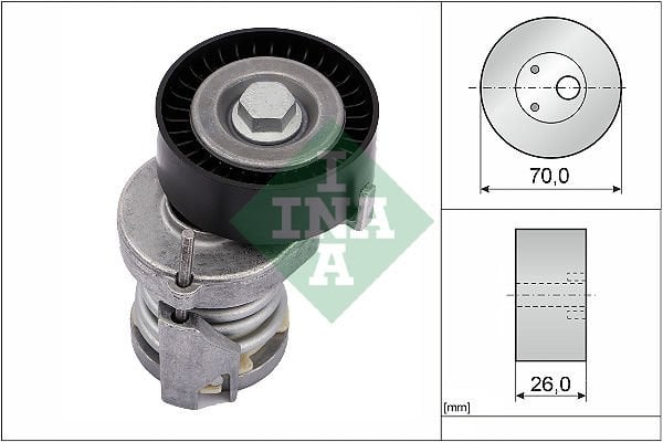 Seat Ibiza 1993-2002 Arası 1.6 i INA Marka Vantilatör Kayış Gergi Rulmanı