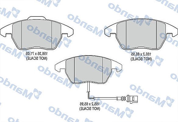 Volkswagen Passat 2005-2015 Arası 1.4 TSI, 1.4 TSI EcoFuel, 2.0 TDI, 1.6 TDI, 2.0 TDI 4motion, 1.8 TSI, 2.0 TSI Mando Marka Ön Balata