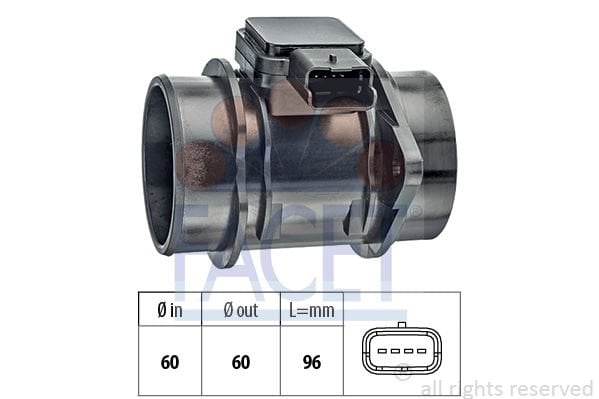 Citroen C1 2005-2014 Arası 1.4 HDi Facet Marka Hava Debimetresi