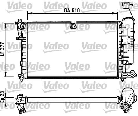 Peugeot Partner 1996-2015 Arası 1.4, 1.6 16V, 1.8 Valeo Marka Su Radyatörü