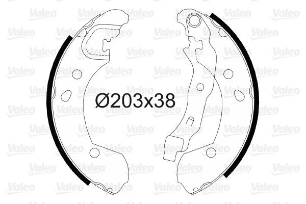 Renault Clio 2005-2014 Arası 1.2 16V Valeo Marka Pabuçlu Balata
