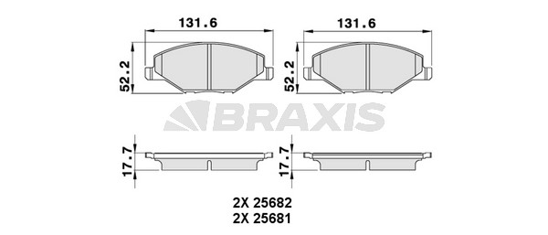 Skoda Fabia 2006-2014 Arası 1.6 Braxis Marka Ön Balata