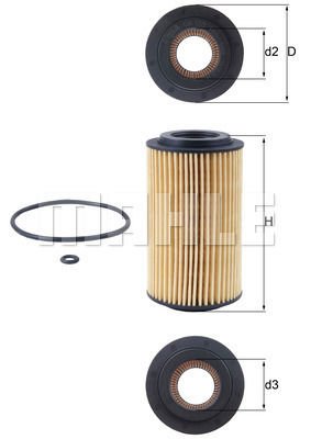 Opel Astra 1998-2009 Arası 2.0 DI Mahle Marka Yağ Filtresi