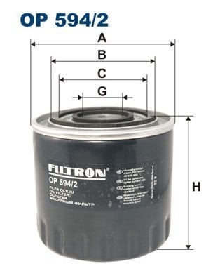 Renault Safrane 1992-2000 Arası 2.5 dT Filtron Marka Yağ Filtresi