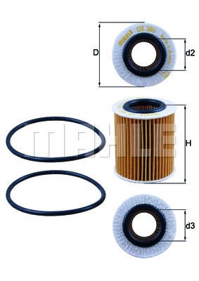 Opel Signum 2003-2008 Arası 1.9 CDTI Mahle Marka Yağ Filtresi