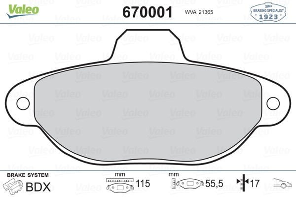 Fiat Punto 1993-2000 Arası 1.7 TD Valeo Marka Ön Balata