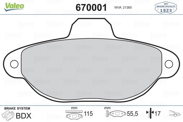 Fiat Punto 1993-2000 Arası 60 1.2 Valeo Marka Ön Balata
