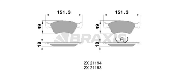 Fiat Fiorino 1980-2001 Arası 65 1.7 TD Braxis Marka Ön Balata