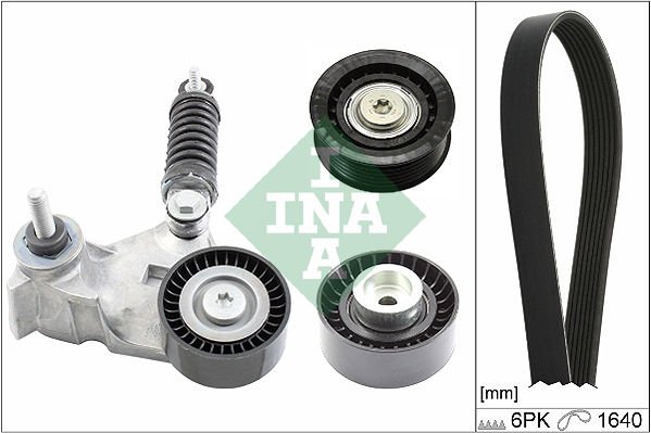 Ford Mondeo 2000-2007 Arası 2.2 TDCi, 2.0 16V TDDi / TDCi, 2.0 16V DI / TDDi / TDCi INA Marka Vantilatör Kayış Seti
