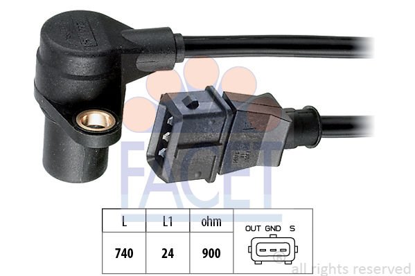 Audi A6 1994-1997 Arası 2.8, 2.8 quattro Facet Marka Krank Sensörü