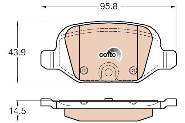 Fiat 500C 2009-2013 Arası 1.4 TRW Marka Arka Balata
