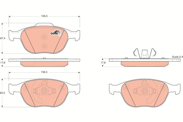 Ford Fiesta 1995-2006 Arası 1.8 D TRW Marka Ön Balata