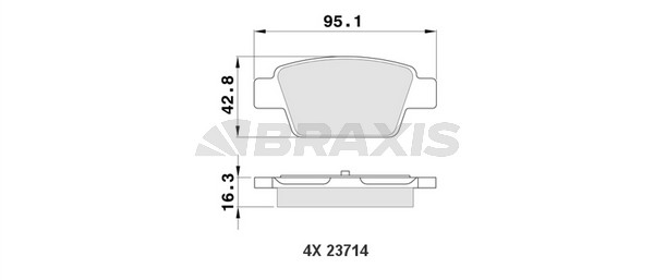 Fiat Stilo 2001-2010 Arası 1.9 JTD Braxis Marka Arka Balata