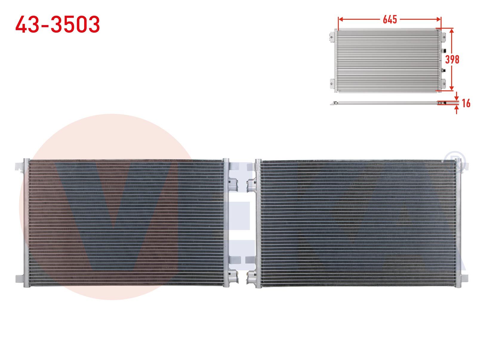 Klima Radyatörü Megane II 1.5 dci Veka Marka 43-3503