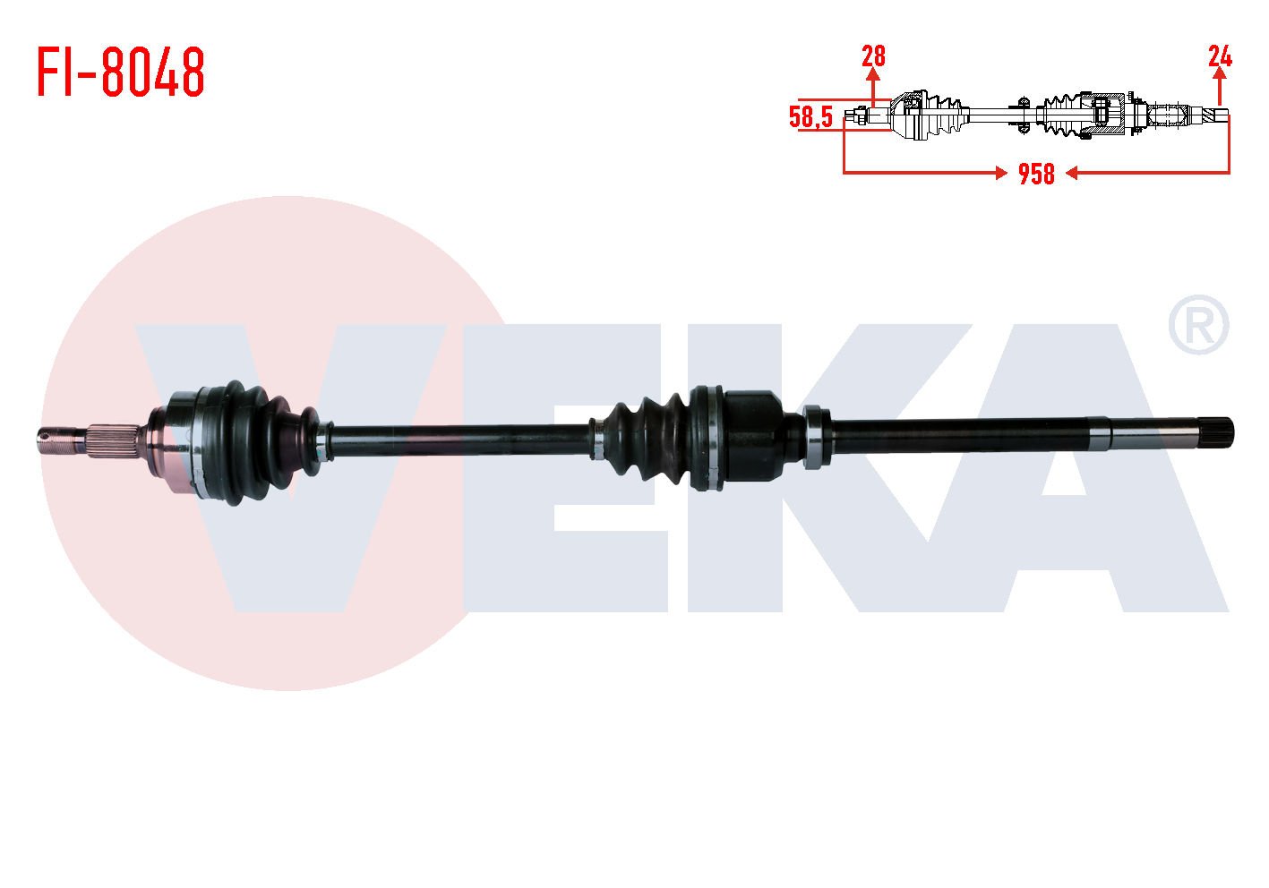 Scudo 2.0 mjt Sağ Aks Veka FI-8048