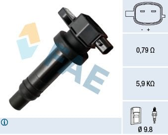 Porsche 911 1988-1993 Arası 3.6 Carrera FAE Marka Ateşleme Bobini