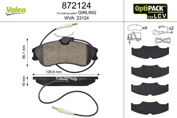 Citroen Berlingo 1996-2011 Arası 1.1 i, 1.4 i, 1.8 D, 1.9 D Valeo Marka Ön Fişli Balata