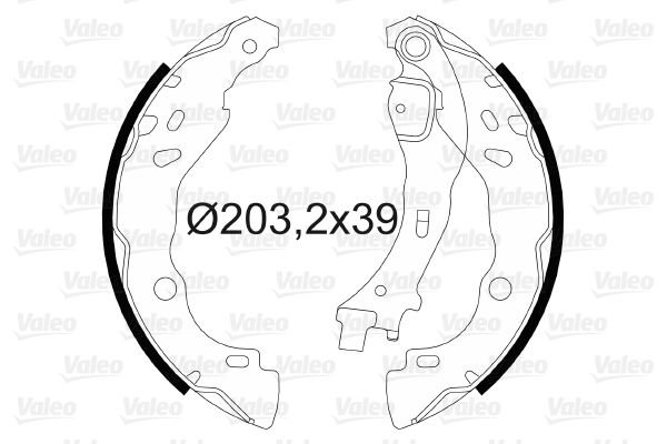 Citroen C3 2002-2007 Arası 1.4 16V Valeo Marka Pabuçlu Balata