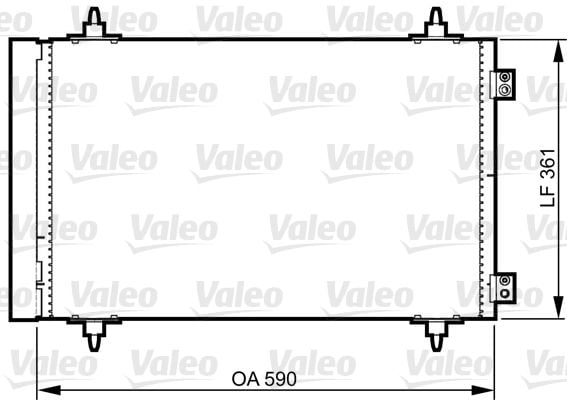 Citroen C8 2002-2006 Arası 2.0 HDi 165 Valeo Marka Klima Radyatörü