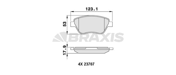 Fiat Panda 2003-2007 Arası 1.3 D Multijet 4x4 Braxis Marka Ön Balata