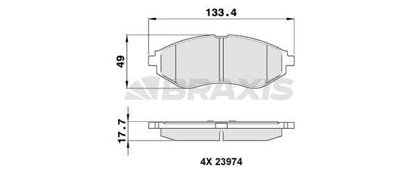 Chevrolet Kalos 2003-2010 Arası 1.2 Braxis Marka Ön Balata