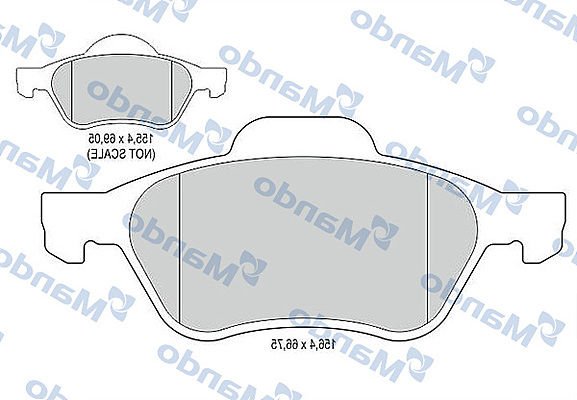 Renault Megane 2001-2012 Arası 1.6 16V, 1.9 dCi, 1.4 16V, 2.0 16V, 1.5 dCi Mando Marka Ön Balata