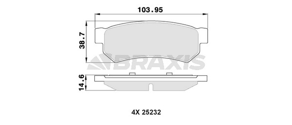 Chevrolet Lacetti 2003-2007 Arası 2.0 D Braxis Marka Arka Balata