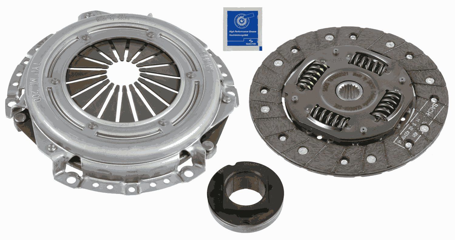 Peugeot 1007 2005-2009 Arası 1.4 16V Sachs Marka Debriyaj Seti