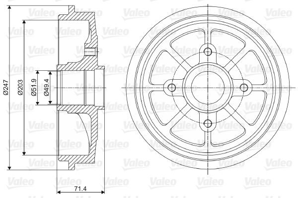 Citroen Saxo 1996-2004 Arası 1.5 D Valeo Marka Kampana
