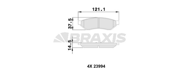 Chevrolet Evanda 2005-2009 Arası 2.0 Braxis Marka Arka Balata