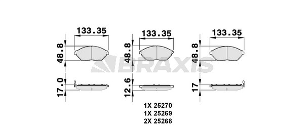 Chevrolet Spark 2009-2013 Arası 1.2 Braxis Marka Ön Balata