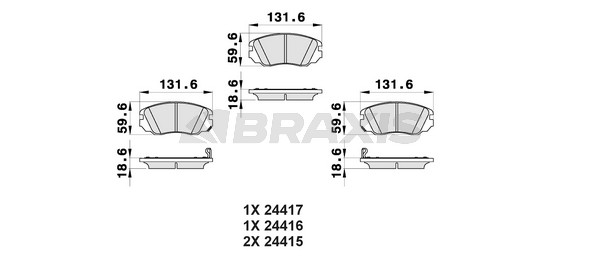 Chevrolet Malibu 2012-2016 Arası 2.4 Braxis Marka Ön Balata