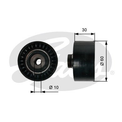 Citroen Ax 1986-1998 Arası 14 D Gates Marka Vantilatör Kayış Gergi Rulmanı