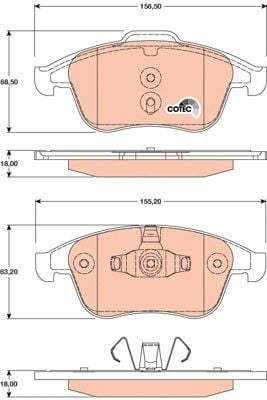 Renault Laguna 2007-2015 Arası 2.0 16V TRW Marka Ön Balata
