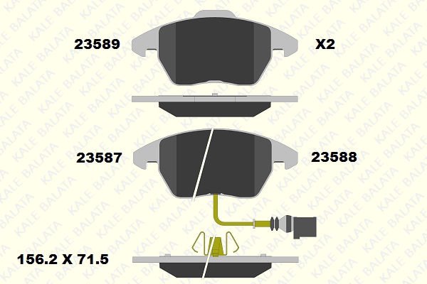 Skoda Octavia 2004-2013 Arası 2.0 TDI 16V 4x4 Kale Marka Ön Balata