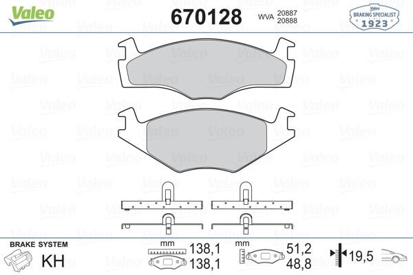 Audi 80 1978-1988 Arası 1.6 GLE Valeo Marka Ön Balata